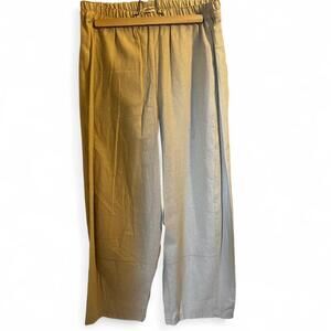 Max Studio London cream linen pants in size L
